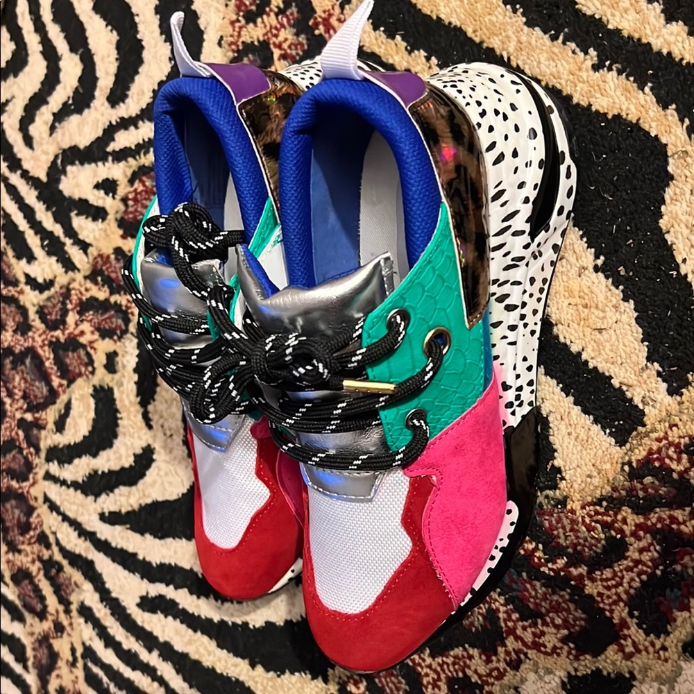 Steve Madden Multicolor Chunky Sneakers NEW WITHOUT TAGS - Picture 2 of 5